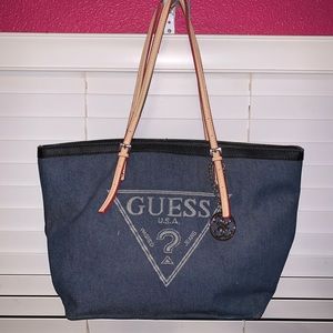 Denim GUESS purse